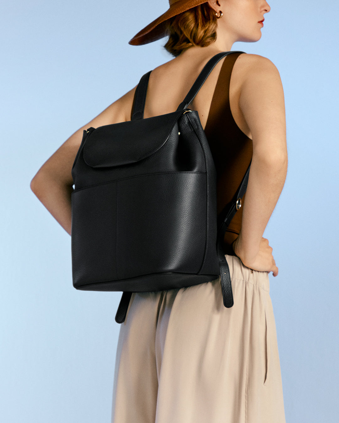 Leather Backpack 16-inch