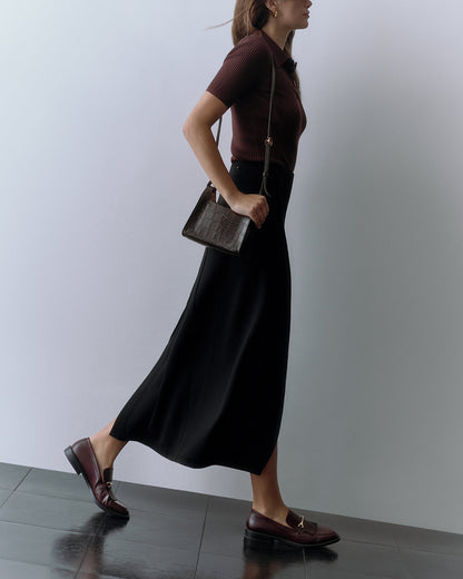 Mini Double Loop Bag (Croco)