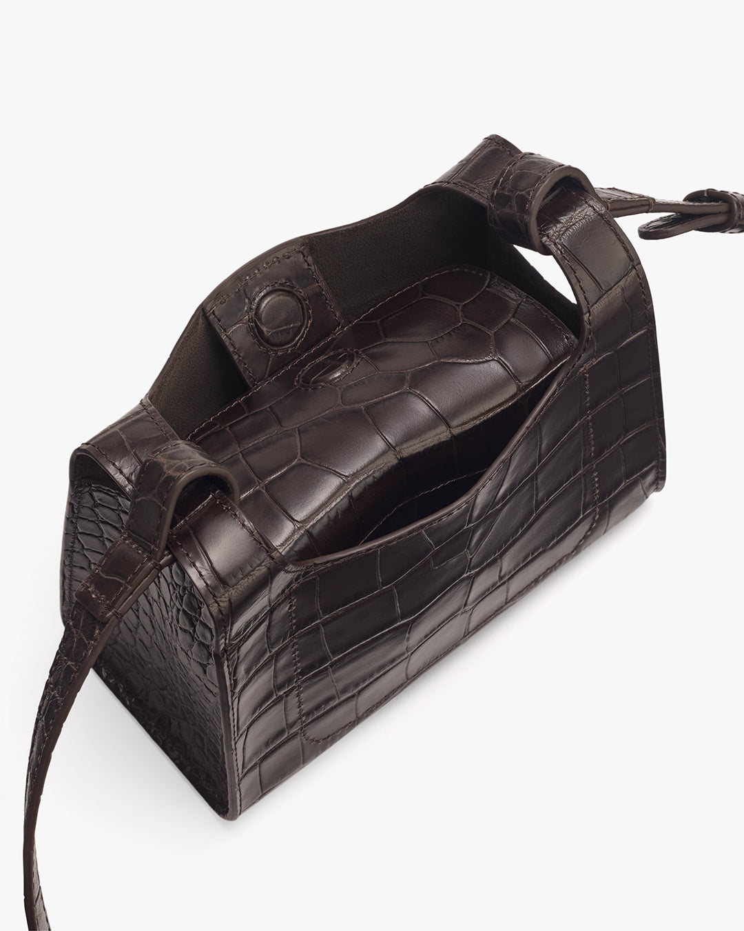 Mini Double Loop Bag (Croco)