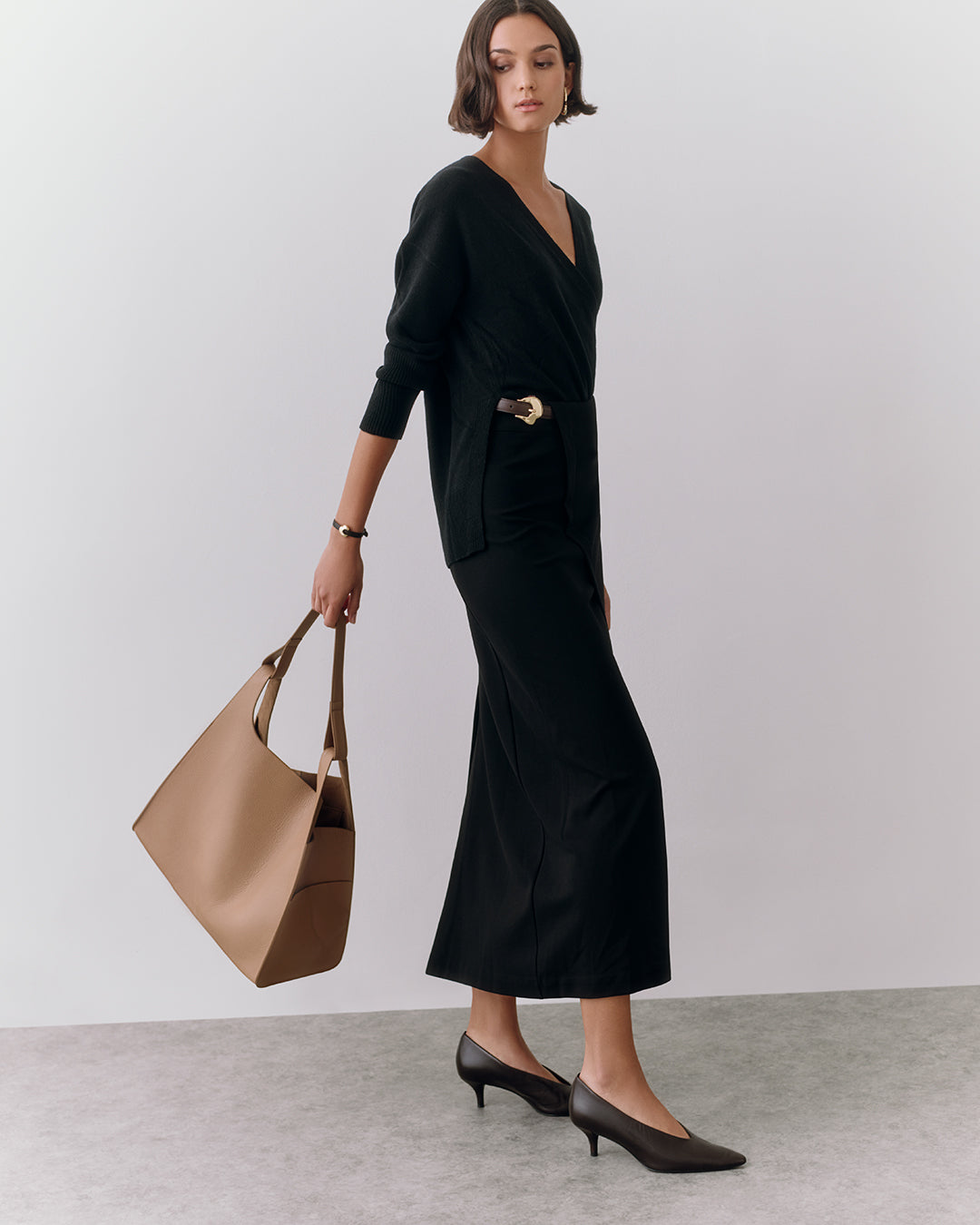 Oversized Double Loop Bag