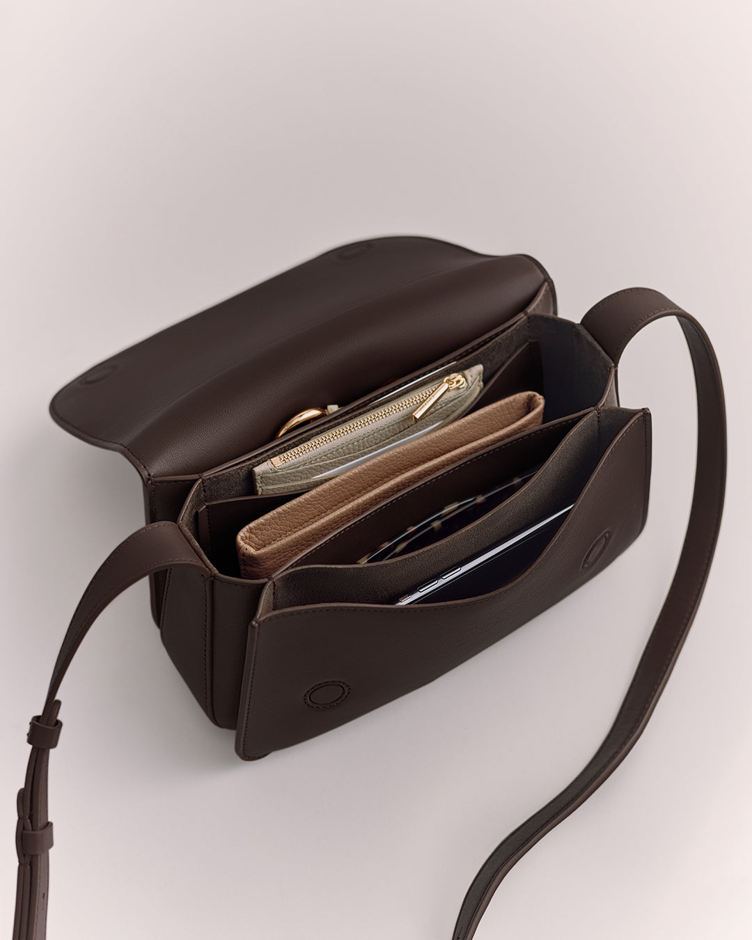 Concertina Shoulder Bag (Smooth)